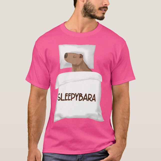 Camisa de dormir oficial de capybara Sleepybara Ro (Anverso)