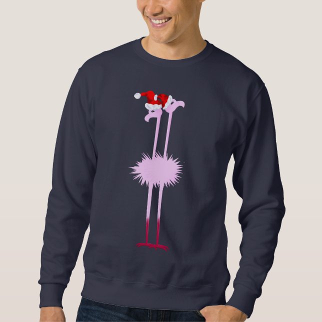 Camisa de dos flamencos del navidad (Anverso)