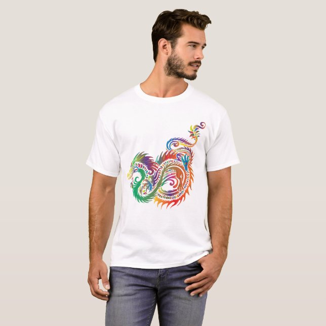 Camisa de dragón multicolor (Anverso completo)