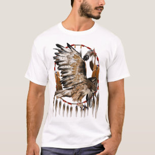 Camisa de Dreamcatcher del halcón del vuelo