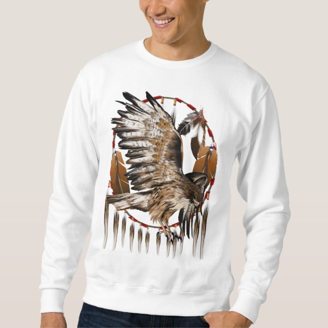 Camisa de Dreamcatcher del halcón del vuelo (Anverso)