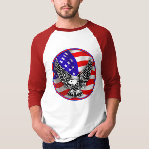 Camisa de Eagle de la bandera americana de Estados