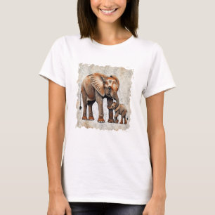 Camisa de elefante bebé - Vida silvestre, té de co