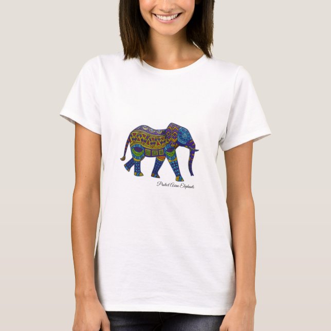 Camisa de elefante mosaico bohemio (Anverso)