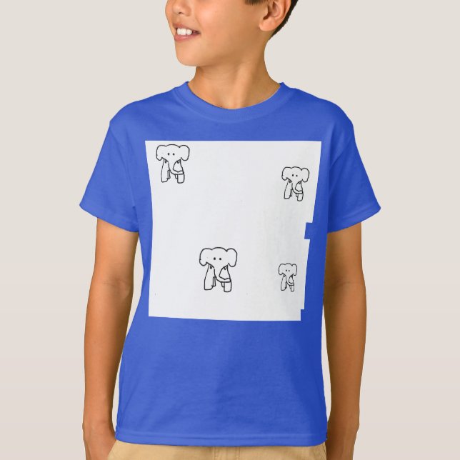 Camisa de elefante para niños (Anverso)