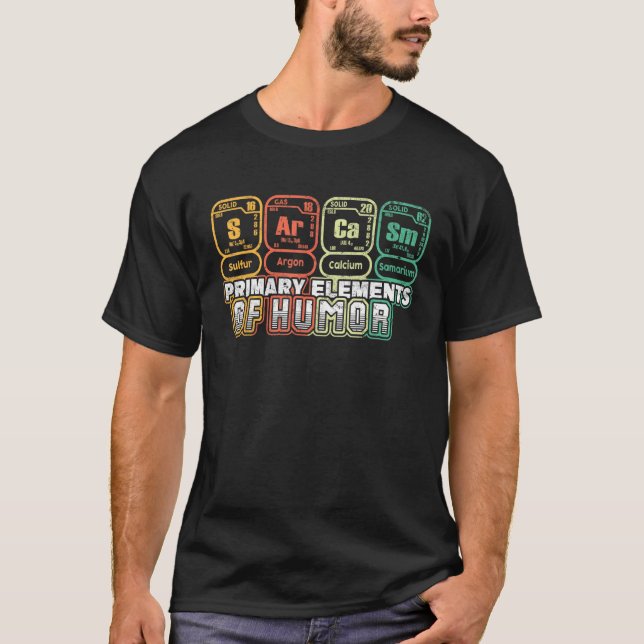 Camisa de elementos científicos de sarcasmo. Graci (Anverso)