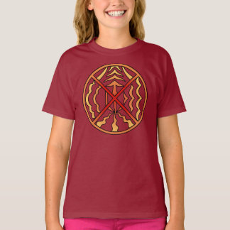 Camisa de elementos de Chica orgánico de camiseta 