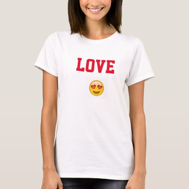 Camisa de Emoji de amor (Anverso)