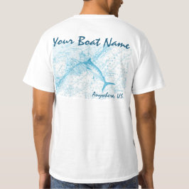 Camisa de encargo de la aguja del nombre del barco