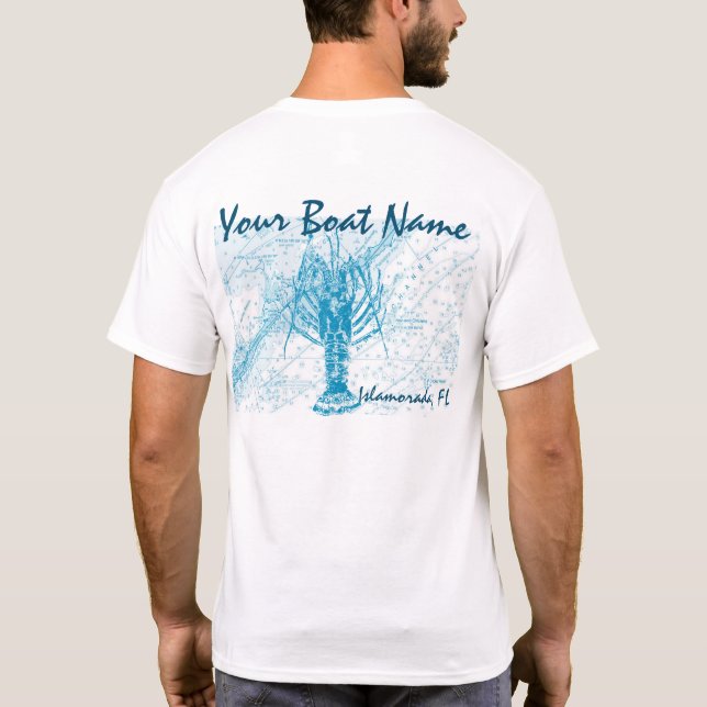 Camisa de encargo de la langosta espinosa del (Reverso)