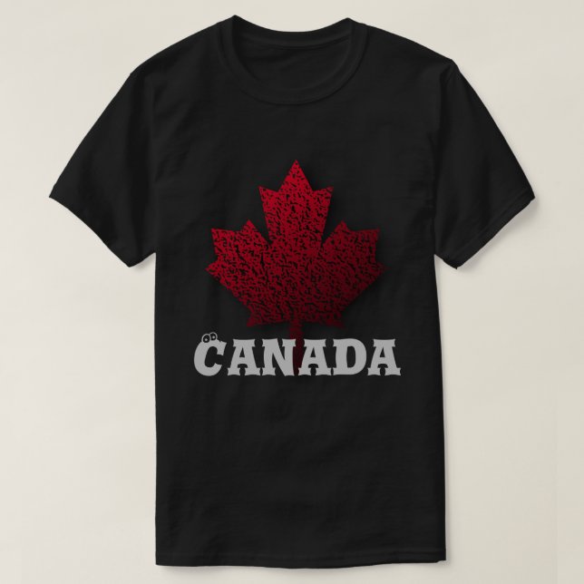 Camisa de encargo del día de Canadá (Diseño del anverso)