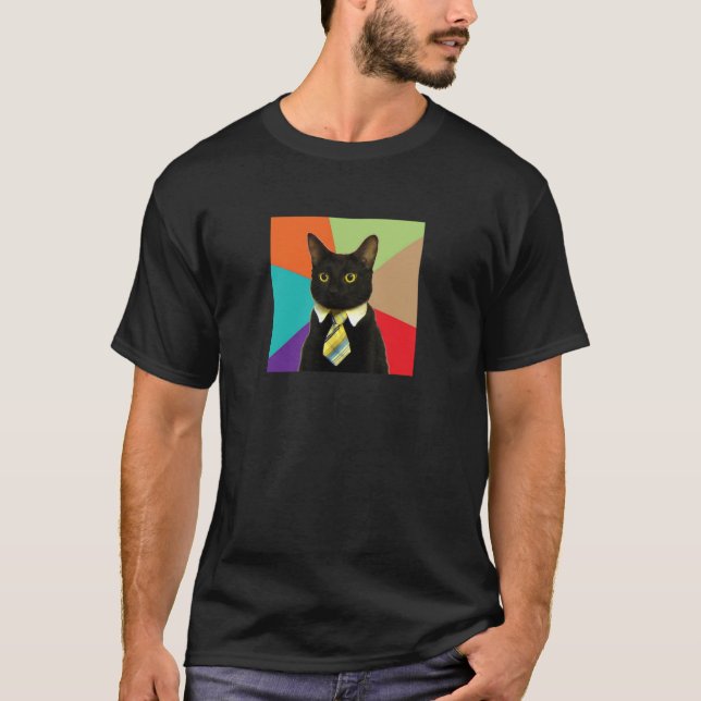 Camisa de encargo del gato del negocio (Anverso)