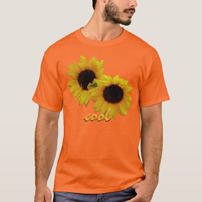 Camisa de encargo del girasol de las camisetas del (Anverso)
