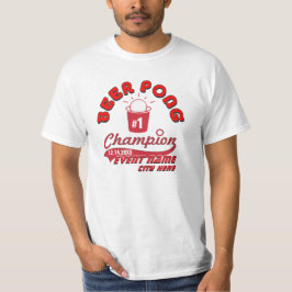 Camisa de encargo del premio del campeón de Pong