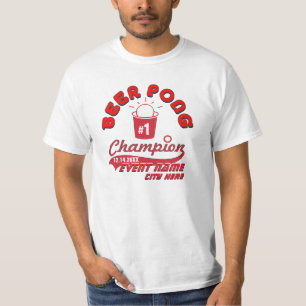Camisa de encargo del premio del campeón de Pong