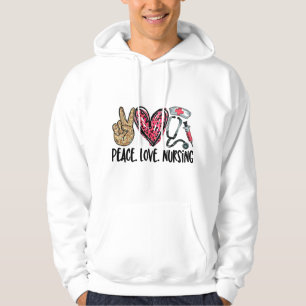 camisa de enfermería de amor por la paz