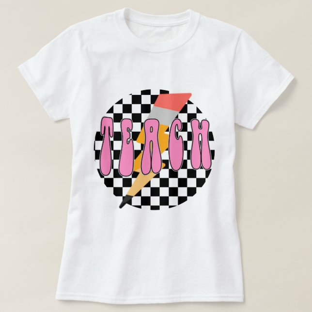 Camisa de enseñar a cuadros, camisa de maestro de  (Diseño del anverso)