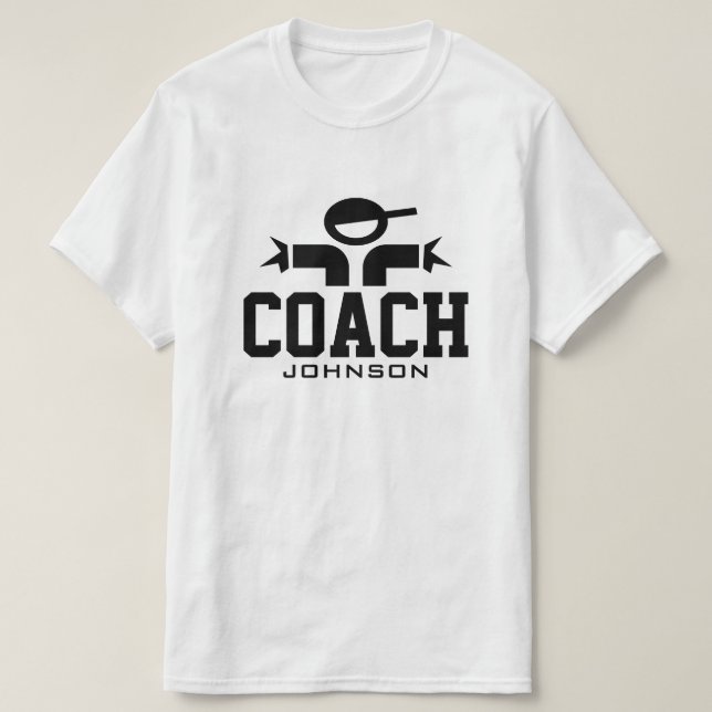 Camisa de entrenador personalizada para equipos de (Diseño del anverso)