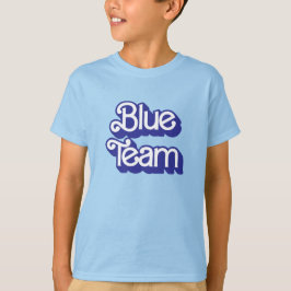 Camisa de equipo azul de guerra de color