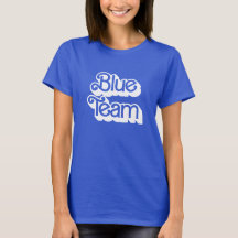 Camisa de equipo azul de guerra de color