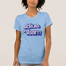 Camisa de equipo azul de guerra de color