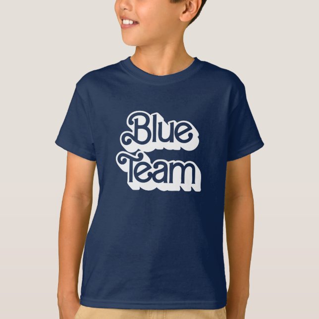 Camisa de equipo azul de guerra de color (Anverso)