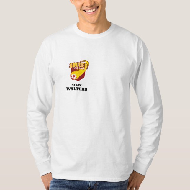 Camisa de equipo de fútbol con nombre (Anverso)