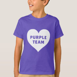 Camisa de equipo púrpura de guerra de color