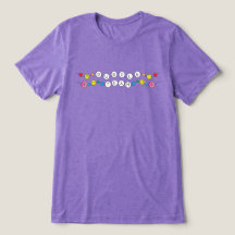 Camisa de equipo púrpura de guerra de color