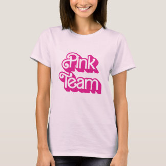 Camisa de equipo rosa de guerra de color