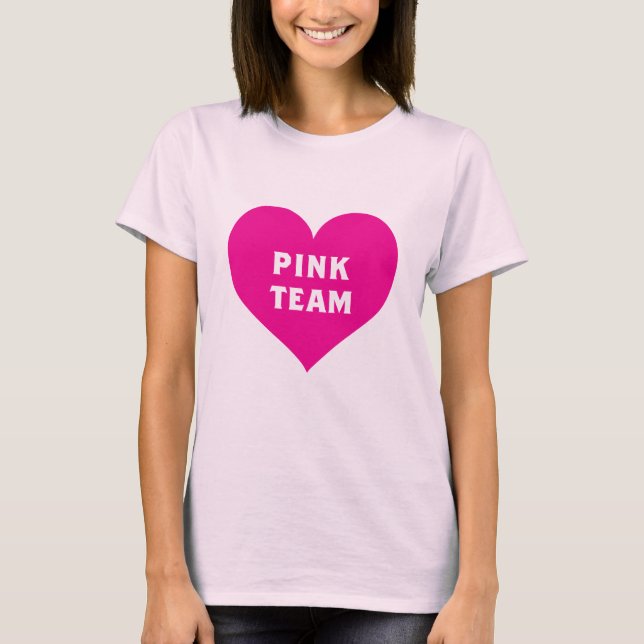 Camisa de equipo rosa de guerra de color (Anverso)