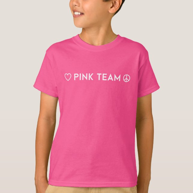 Camisa de equipo rosa de guerra de color (Anverso)