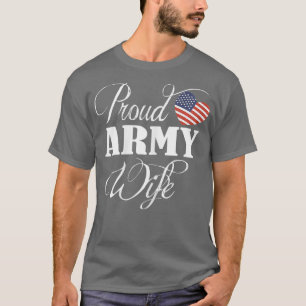 Camisa De Esposa Del Ejército - Orgullosa Esposa D