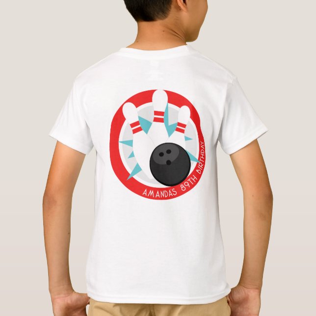 Camisa de evento de boliche con nombre en bolsillo (Reverso)