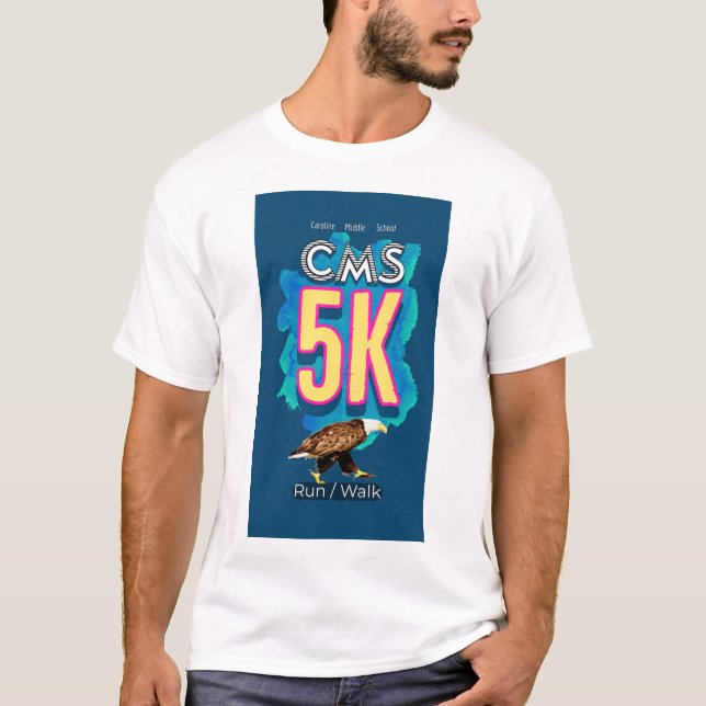 Camisa de eventos CMS 5K Run/Walk (Anverso)