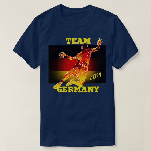 Camisa de fans del equipo de balonmano Alemania 20 (Diseño del anverso)