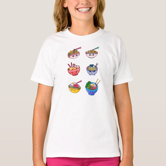 Camisa de fideos, suéter de arroz de Ramen, camise (Anverso)