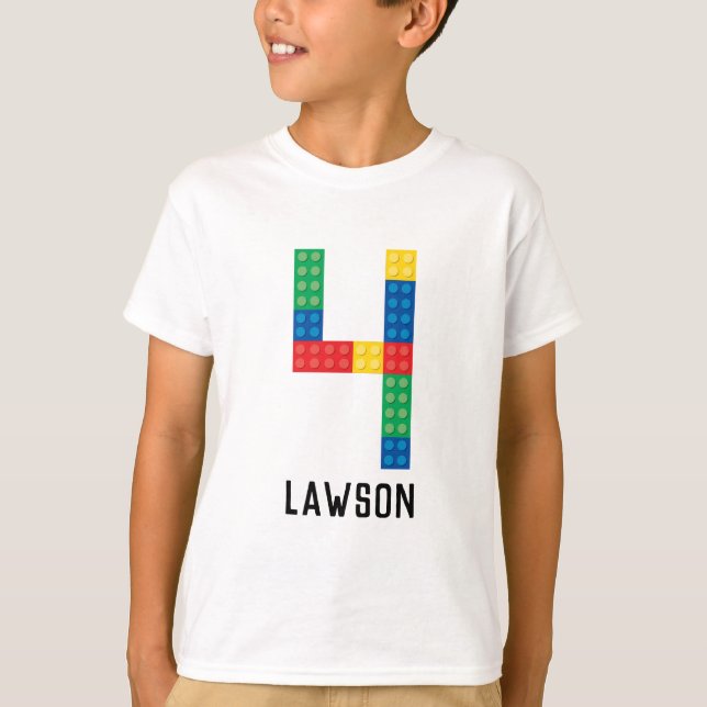 Camisa de Fiesta de bloques de construcción por cu (Anverso)