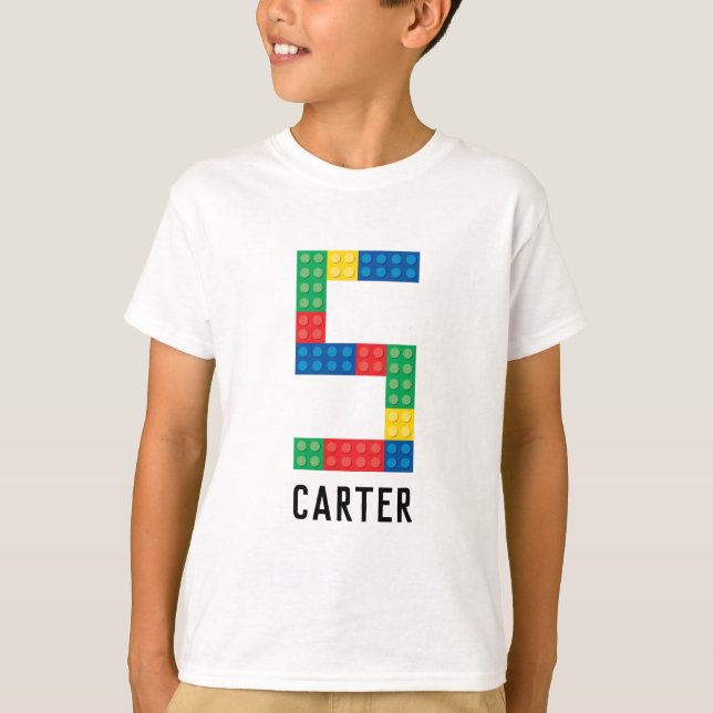 Camisa de Fiesta de bloques de construcción por qu (Anverso)