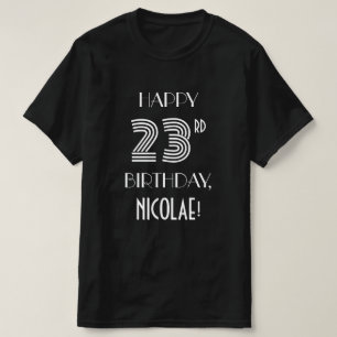Camisa de fiesta de cumpleaños 23 inspirada en el