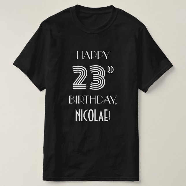 Camisa de fiesta de cumpleaños 23 inspirada en el  (Diseño del anverso)