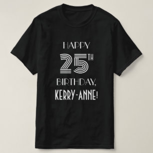 Camisa de fiesta de cumpleaños 25 inspirada en el