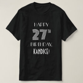 Camisa de fiesta de cumpleaños 27 inspirada en el 