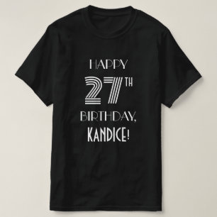 Camisa de fiesta de cumpleaños 27 inspirada en el