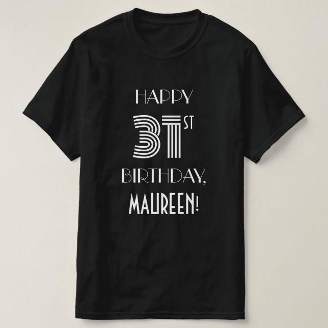 Camisa de fiesta de cumpleaños 31 inspirada en el  (Diseño del anverso)