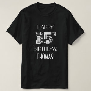 Camisa de fiesta de cumpleaños 35 inspirada en el