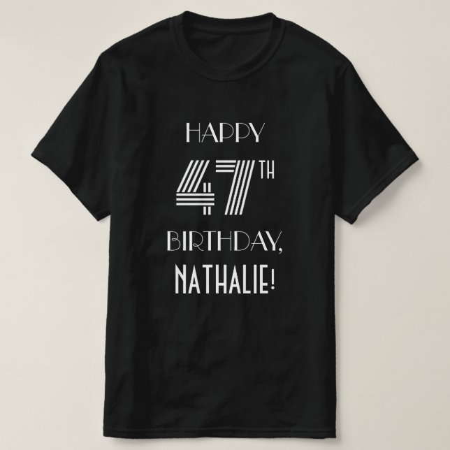 Camisa de fiesta de cumpleaños 47 inspirada en el  (Diseño del anverso)