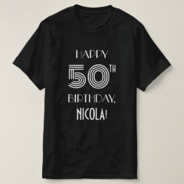 Camisa de fiesta de cumpleaños 50 inspirada en el 