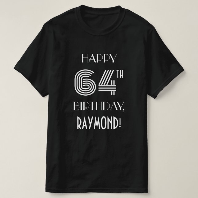 Camisa de fiesta de cumpleaños 64 inspirada en el  (Diseño del anverso)