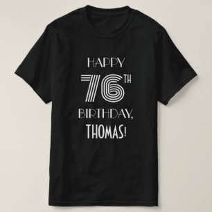 Camisa de fiesta de cumpleaños 76 inspirada en el